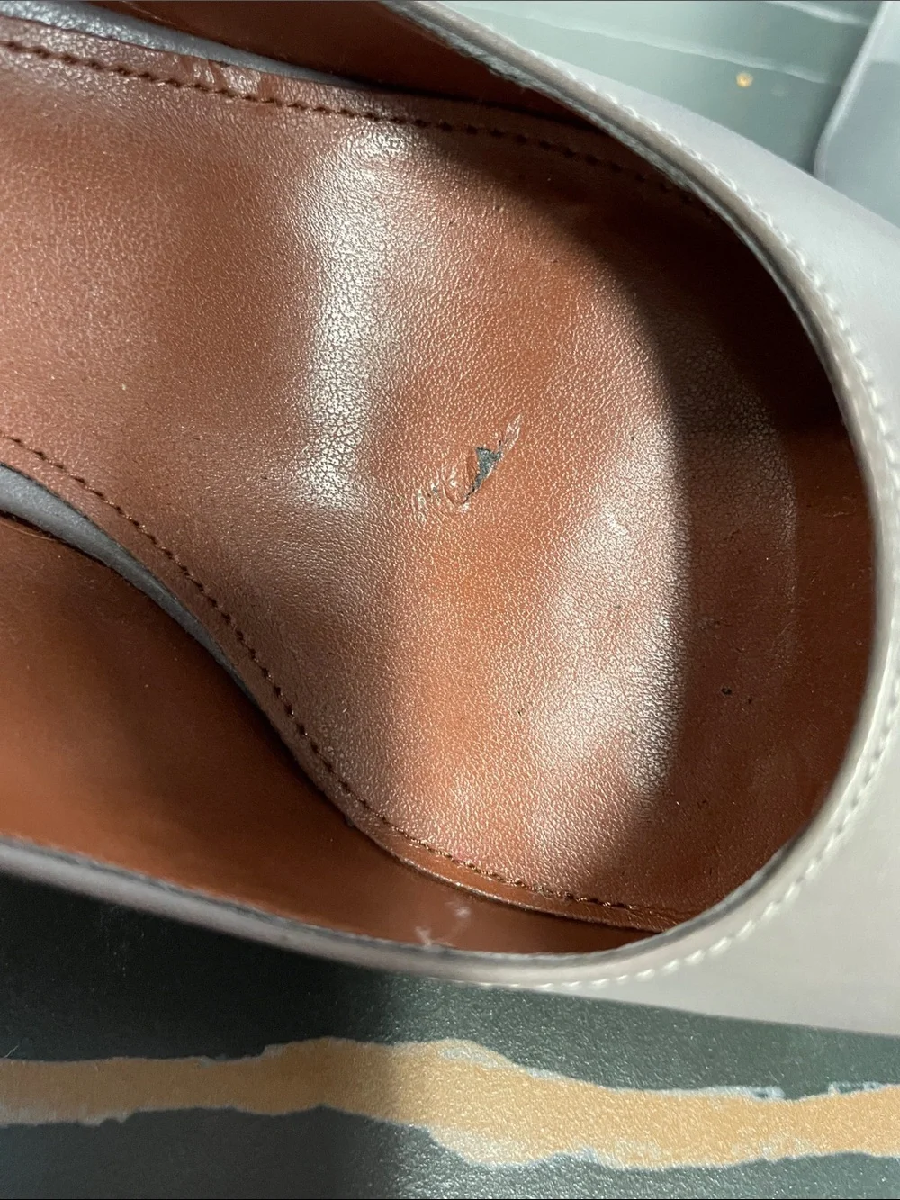 COLE HAAN GRAY LEATHER PUMPS FTL-08-127